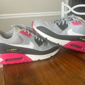 Nike Air Max Gray and Pink Men's Sneakers